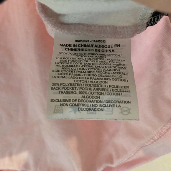 NIKE Colorblock Pullover Crop T-Shirt Short Sleeve Pink/White/Blue Women Size S - Picture 4 of 5